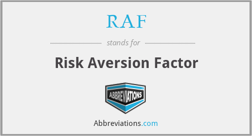 RAF - Risk Aversion Factor