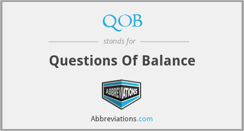 QOB - Questions Of Balance