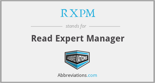 RXPM - Read Expert Manager