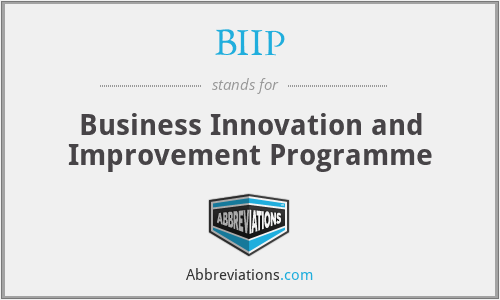 BIIP - Business Innovation and Improvement Programme