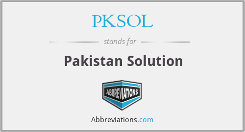 PKSOL - Pakistan Solution