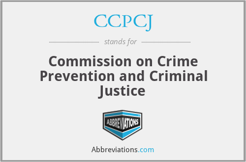 CCPCJ - Commission on Crime Prevention and Criminal Justice