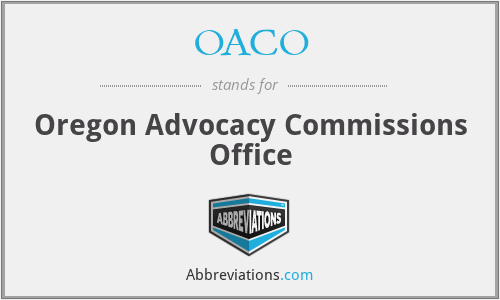 OACO - Oregon Advocacy Commissions Office