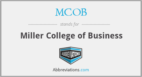 MCOB - Miller College of Business