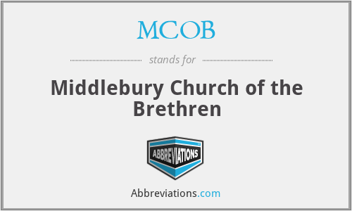 MCOB - Middlebury Church of the Brethren