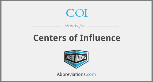 COI - Centers of Influence