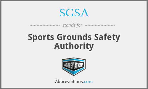 SGSA - Sports Grounds Safety Authority
