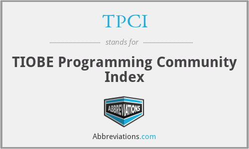TPCI - TIOBE Programming Community Index