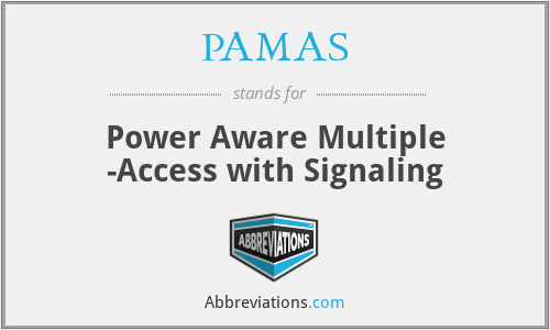 PAMAS - Power Aware Multiple -Access with Signaling