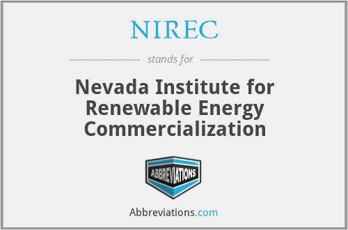 NIREC - Nevada Institute for Renewable Energy Commercialization