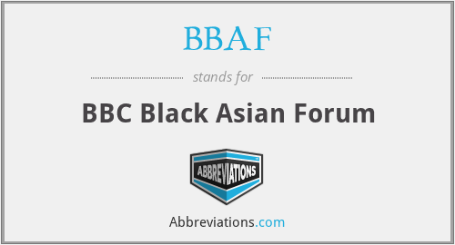BBAF - BBC Black Asian Forum