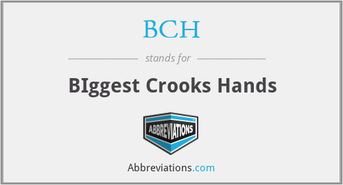 BCH - BIggest Crooks Hands