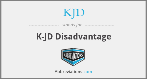KJD - K-JD Disadvantage