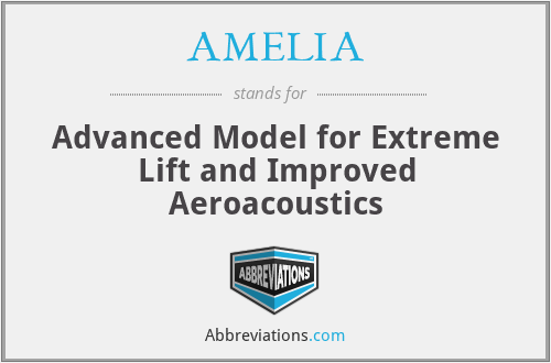 AMELIA - Advanced Model for Extreme Lift and Improved Aeroacoustics