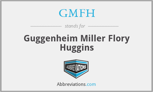 GMFH - Guggenheim Miller Flory Huggins
