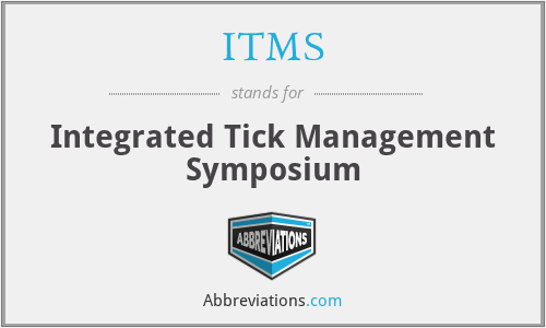 ITMS - Integrated Tick Management Symposium