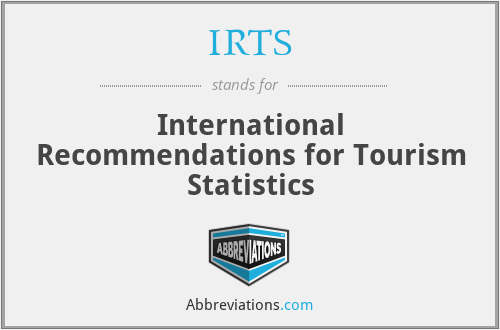 IRTS - International Recommendations for Tourism Statistics