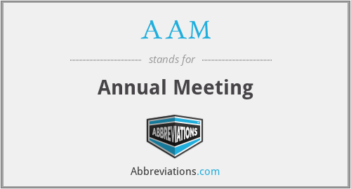 AAM - Annual Meeting