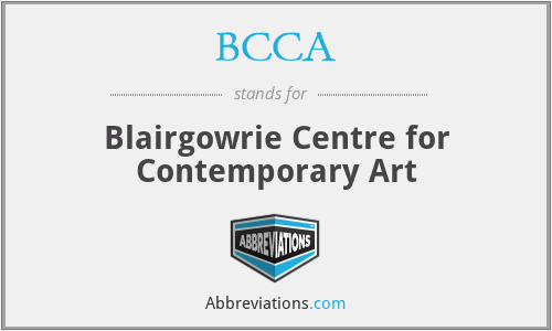 BCCA - Blairgowrie Centre for Contemporary Art