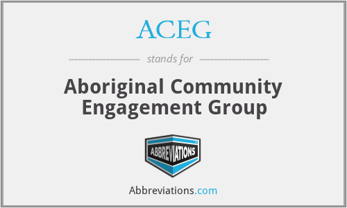ACEG - Aboriginal Community Engagement Group