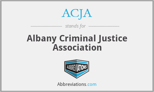 ACJA - Albany Criminal Justice Association
