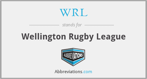 WRL - Wellington Rugby League
