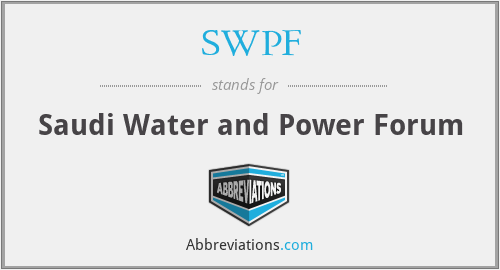 SWPF - Saudi Water and Power Forum