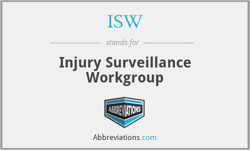 ISW - Injury Surveillance Workgroup