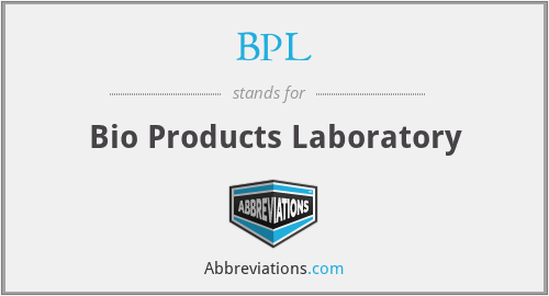 BPL - Bio Products Laboratory