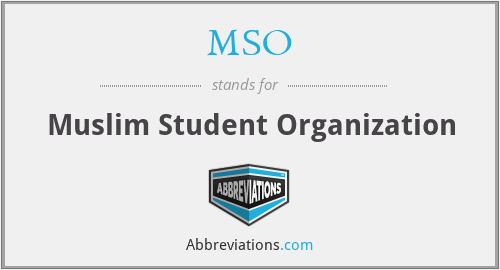 MSO - Muslim Student Organization