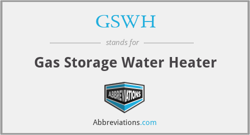 GSWH - Gas Storage Water Heater