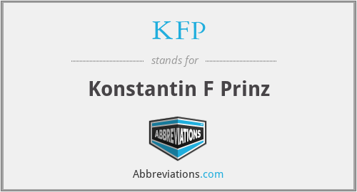 KFP - Konstantin F Prinz
