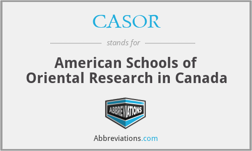 CASOR - American Schools of Oriental Research in Canada