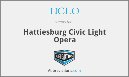 HCLO - Hattiesburg Civic Light Opera