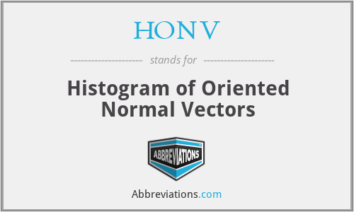 HONV - Histogram of Oriented Normal Vectors
