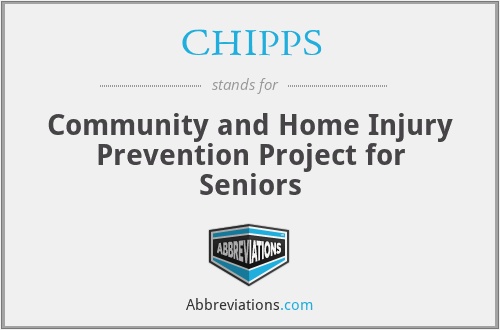 CHIPPS - Community and Home Injury Prevention Project for Seniors