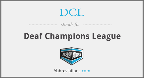 DCL - Deaf Champions League