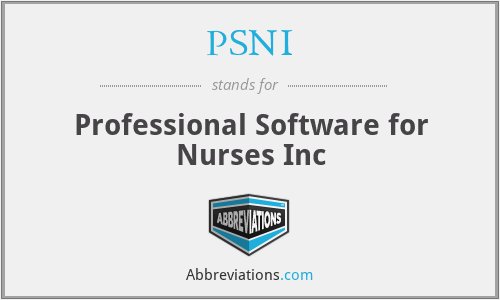 PSNI - Professional Software for Nurses Inc