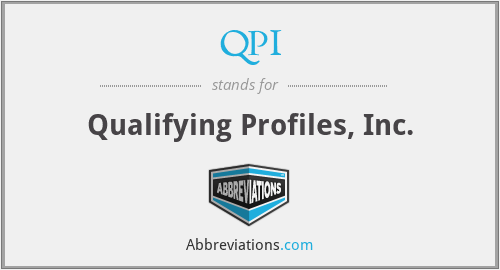 QPI - Qualifying Profiles, Inc.