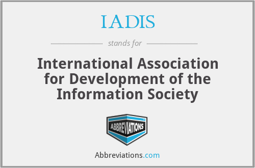 IADIS - International Association for Development of the Information Society