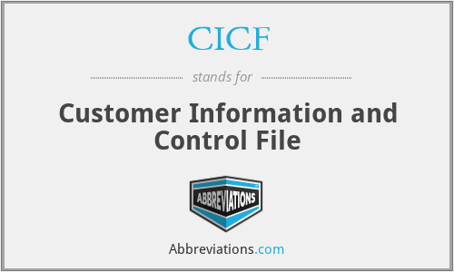 CICF - Customer Information and Control File