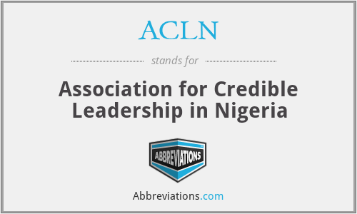 ACLN - Association for Credible Leadership in Nigeria