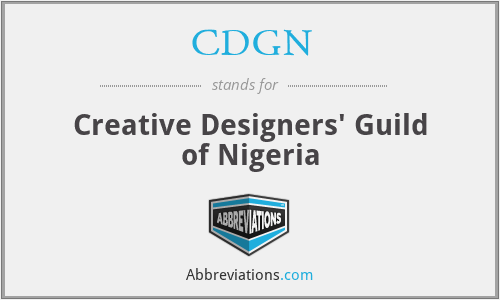 CDGN - Creative Designers' Guild of Nigeria