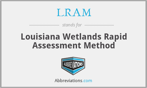 LRAM - Louisiana Wetlands Rapid Assessment Method