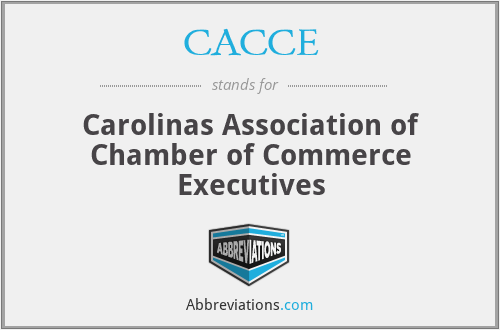 CACCE - Carolinas Association of Chamber of Commerce Executives