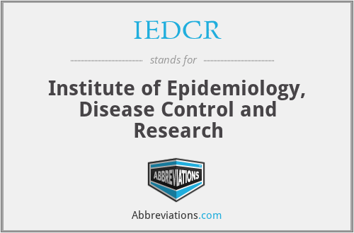 IEDCR - Institute of Epidemiology, Disease Control and Research