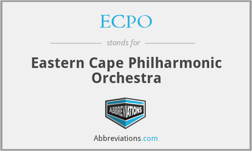 ECPO - Eastern Cape Philharmonic Orchestra