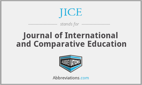 JICE - Journal of International and Comparative Education