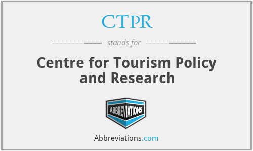 CTPR - Centre for Tourism Policy and Research