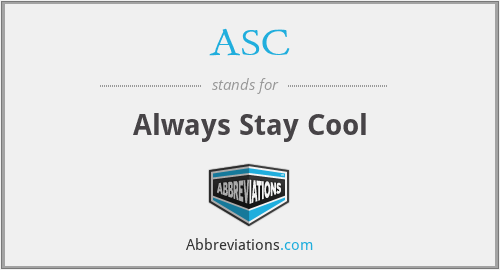 ASC - Always Stay Cool